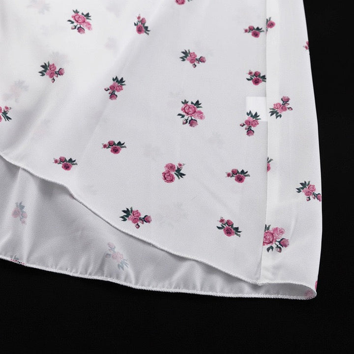 Floral chiffon midi dress – Jili