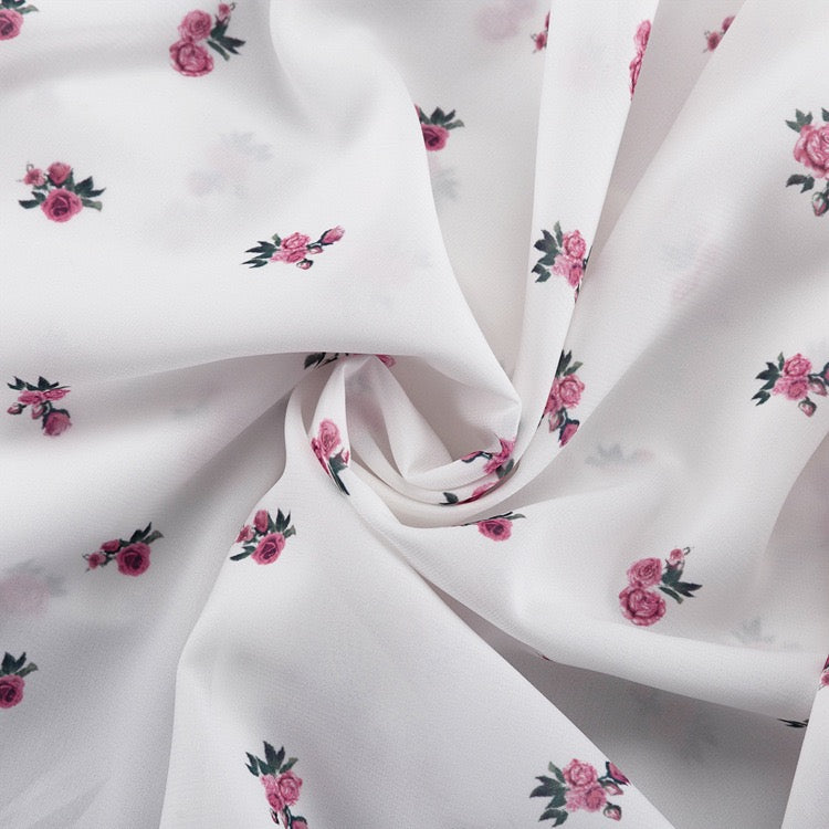 Floral chiffon midi dress – Jili