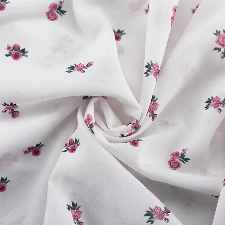 Floral chiffon midi dress – Jili