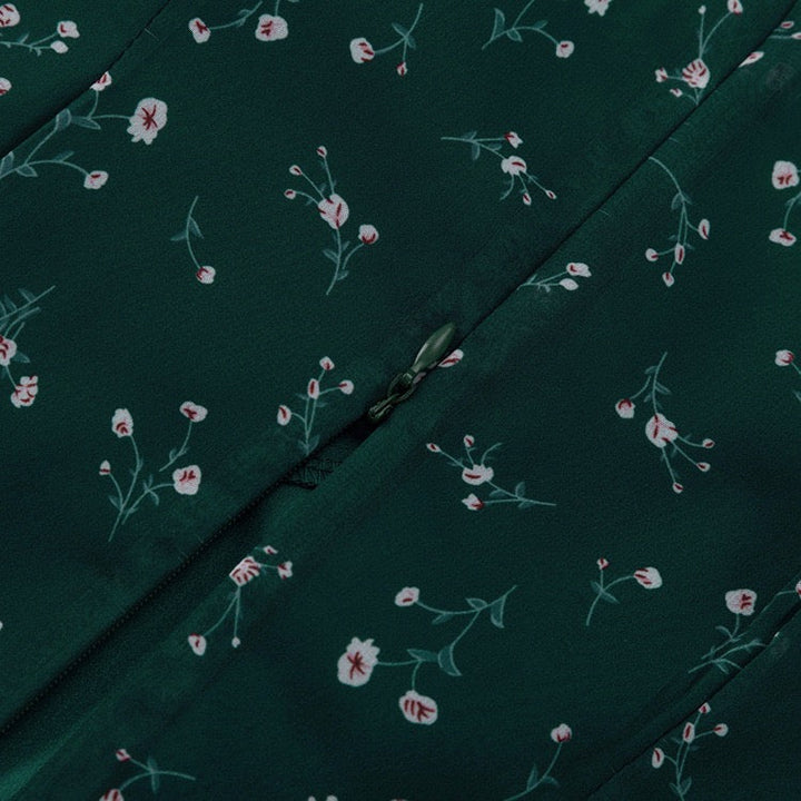 Floral chiffon two-piece set with a maxi skirt and button-down shirt – MAOR