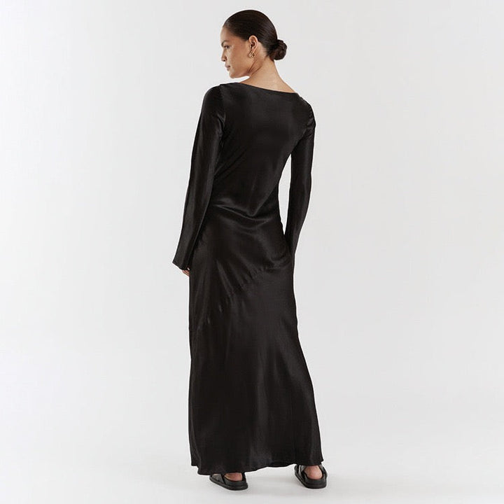 Satin maxi dress – Dekel