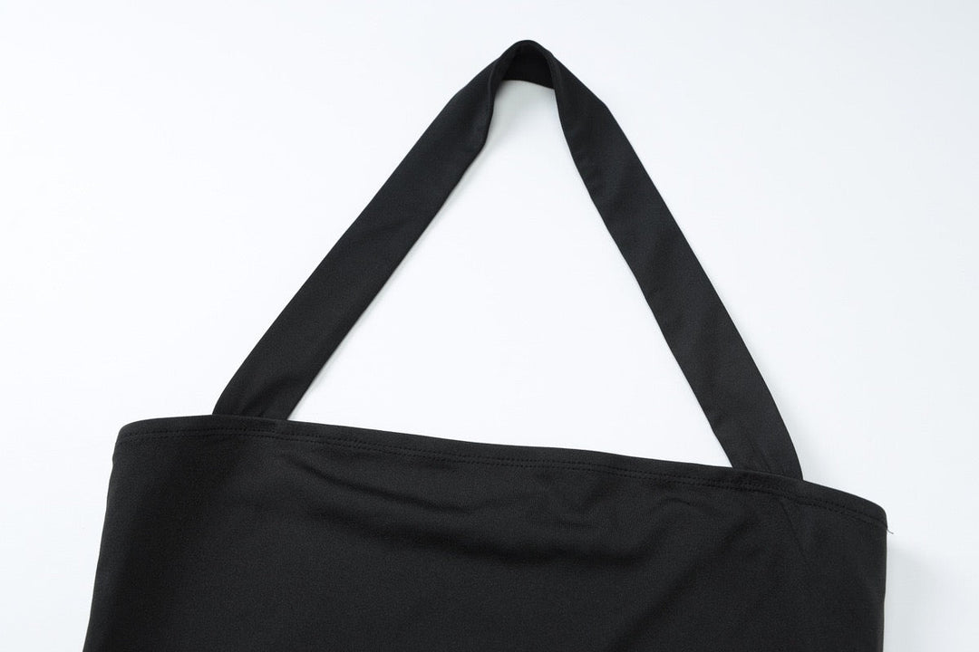 Maxi dress with open back, shapewear fabric - Yahli