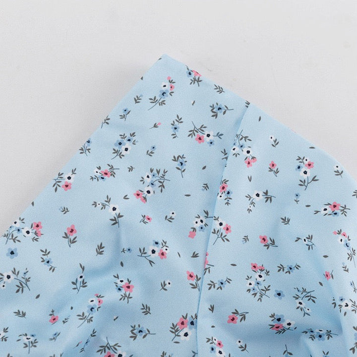 Floral satin maxi dress – FLOREA