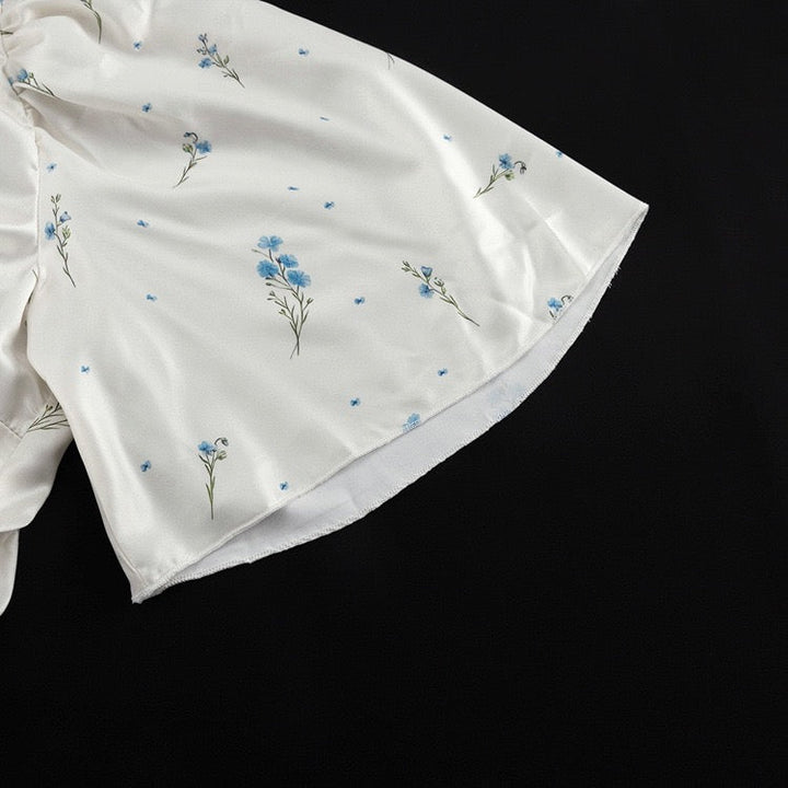 Floral satin maxi dress – PIA