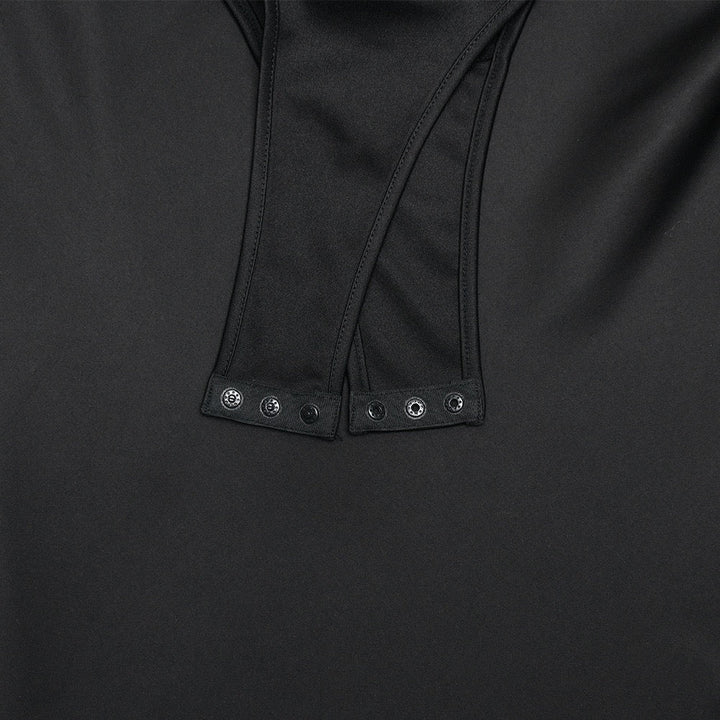 Strapless satin maxi dress with bodysuit corset design - Ariel