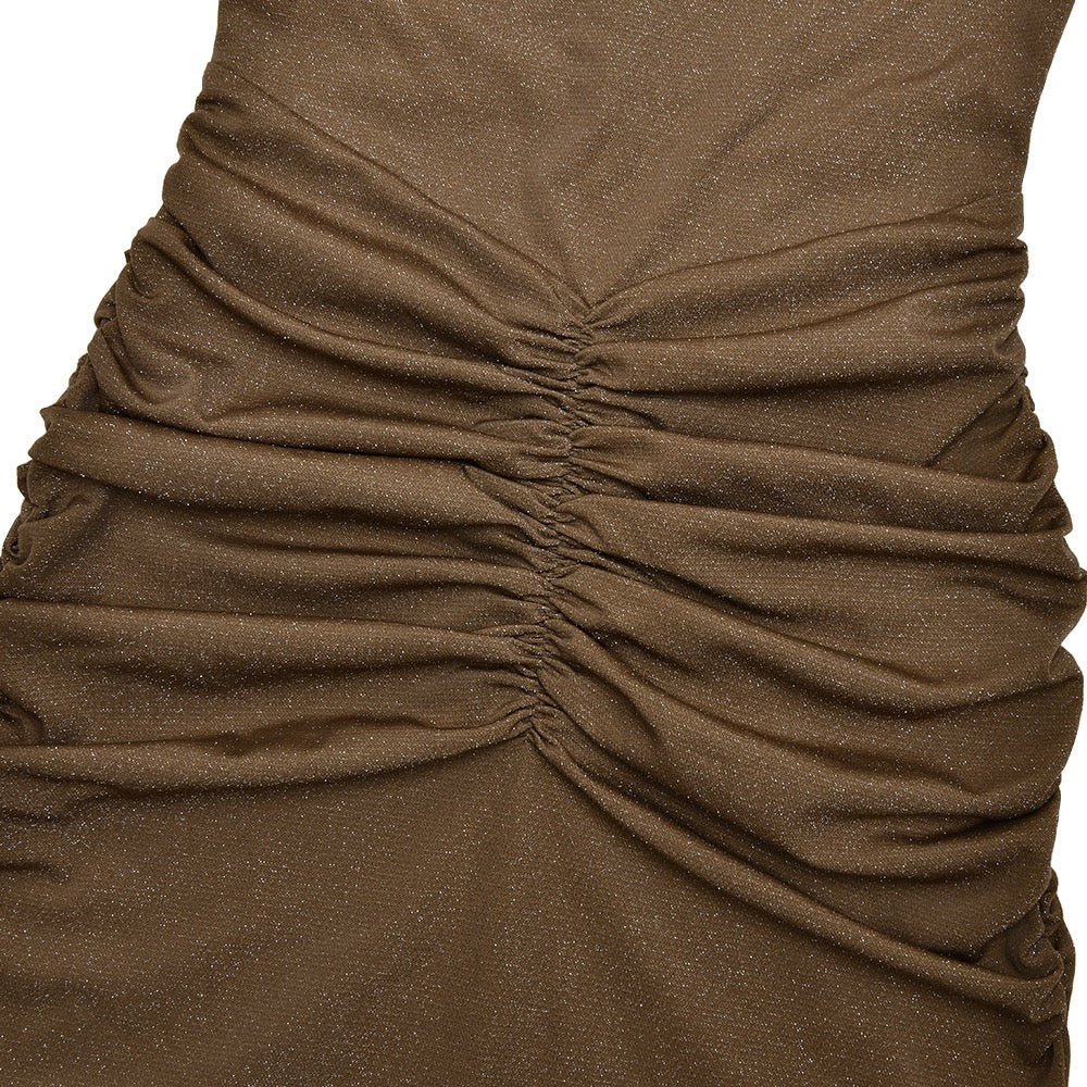 Sequined maxi dress with gathered design - Harel