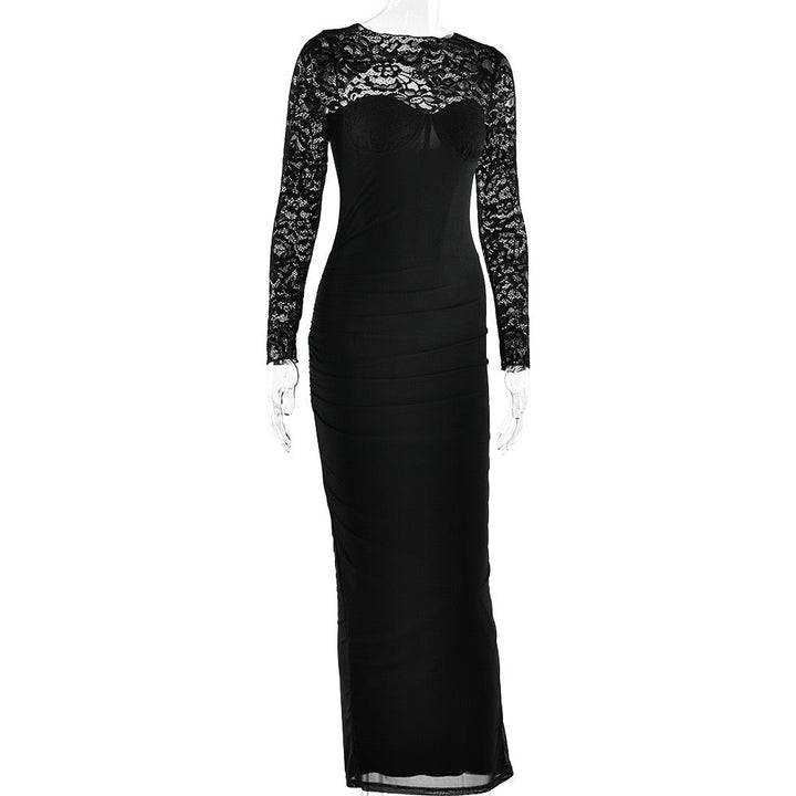 Lace corset maxi dress - DEMI