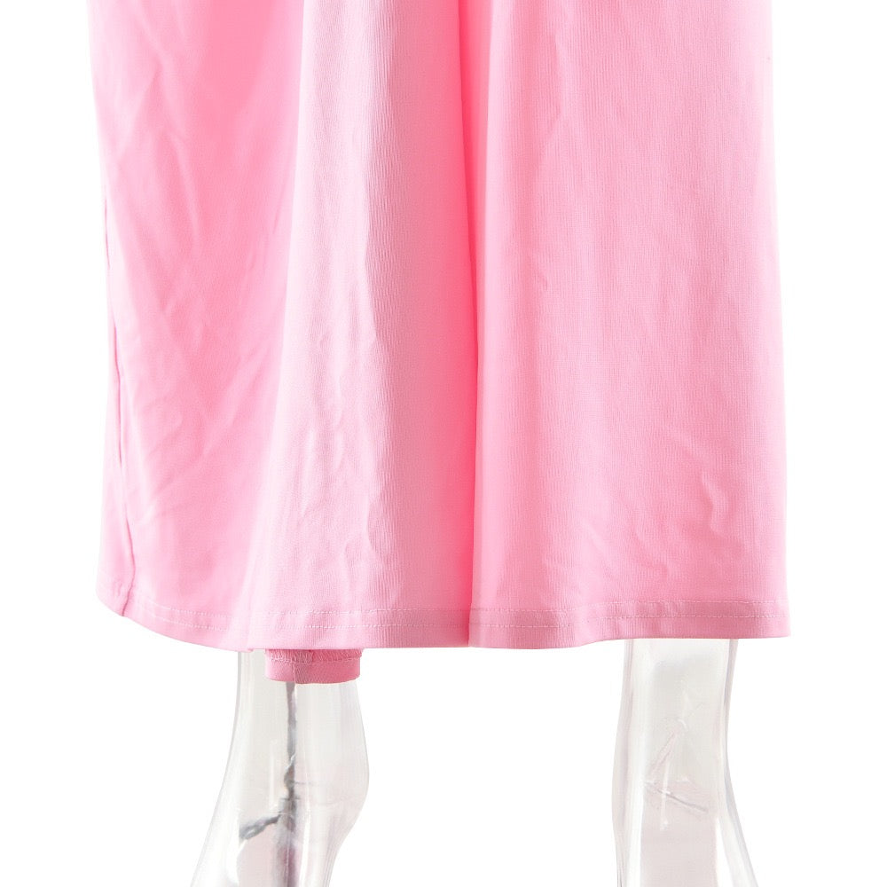 Maxi dress with gathers and buckle design - RAVIV