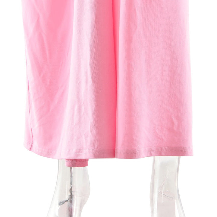 Maxi dress with gathers and buckle design - RAVIV