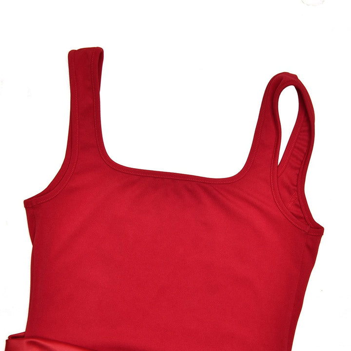 Maxi dress with satin pleats and bodice - Tamara