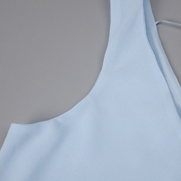 Chiffon maxi dress with a corset design and pin fastening - TOMMY