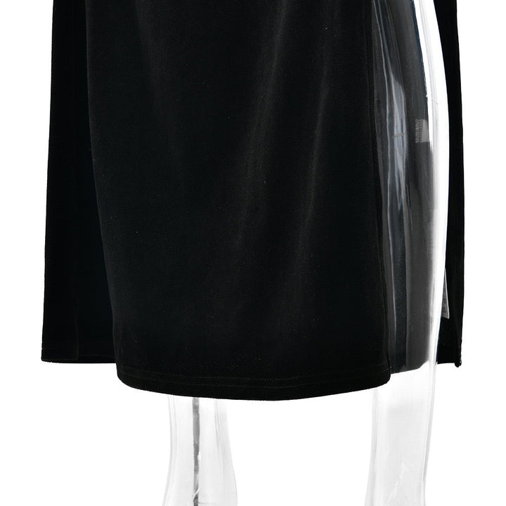Velvet maxi dress with a lace corset design - CORI