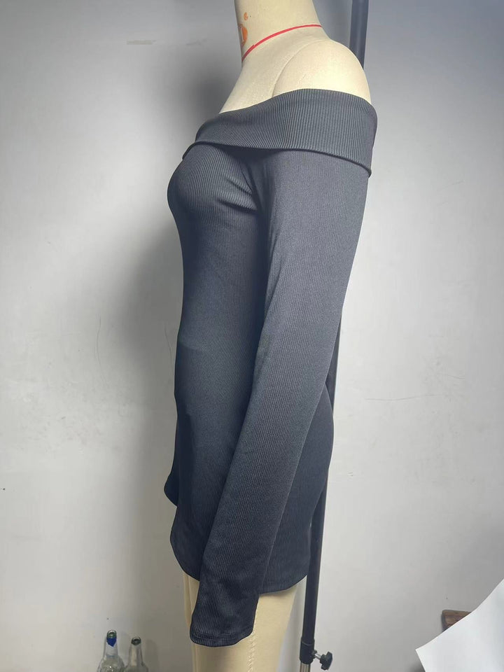 Off-the-shoulder fitted mini dress - RIKA