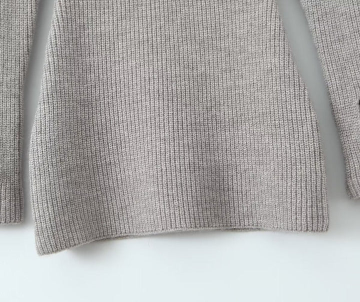 Off-the-shoulder knitted bodycon mini dress - MEL