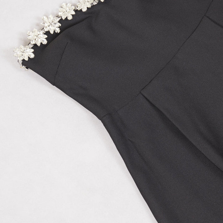 Strapless mini dress with diamond design - MERI LI