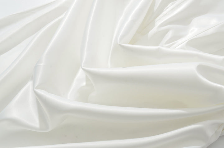 Maxi dress with satin pleats and a tie-back bodice for fastening at the waist - Loiana