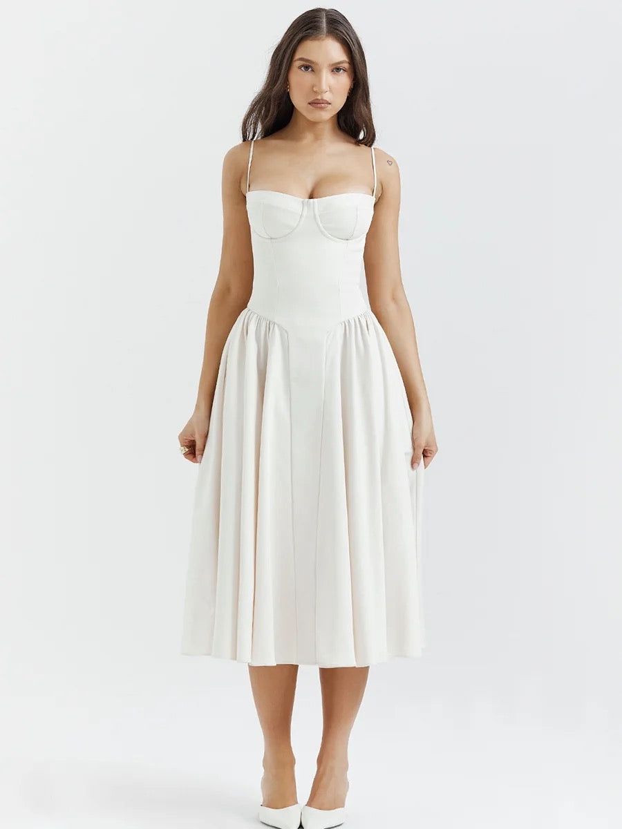 שמלת מידי וינטאג' בסגנון כפרי - מאלי