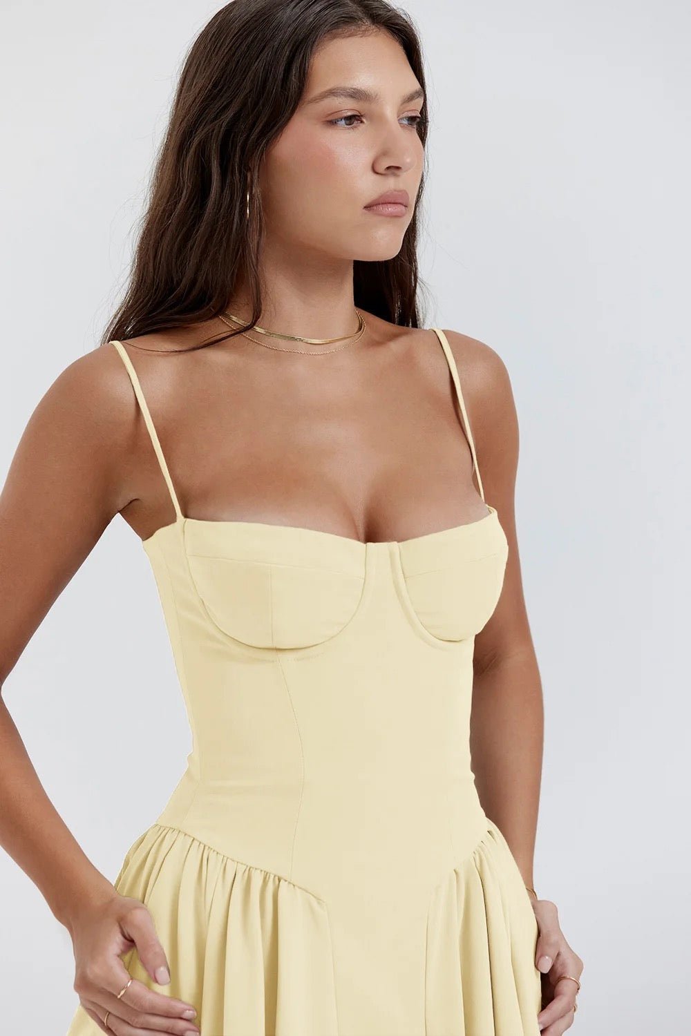 שמלת מידי וינטאג' בסגנון כפרי - מאלי