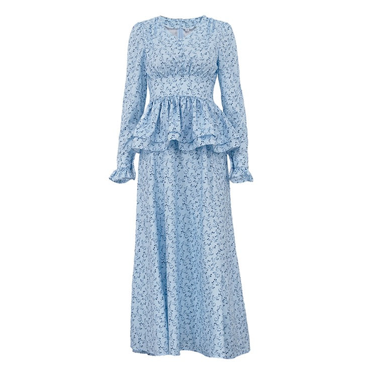 Floral satin maxi dress – EMILY