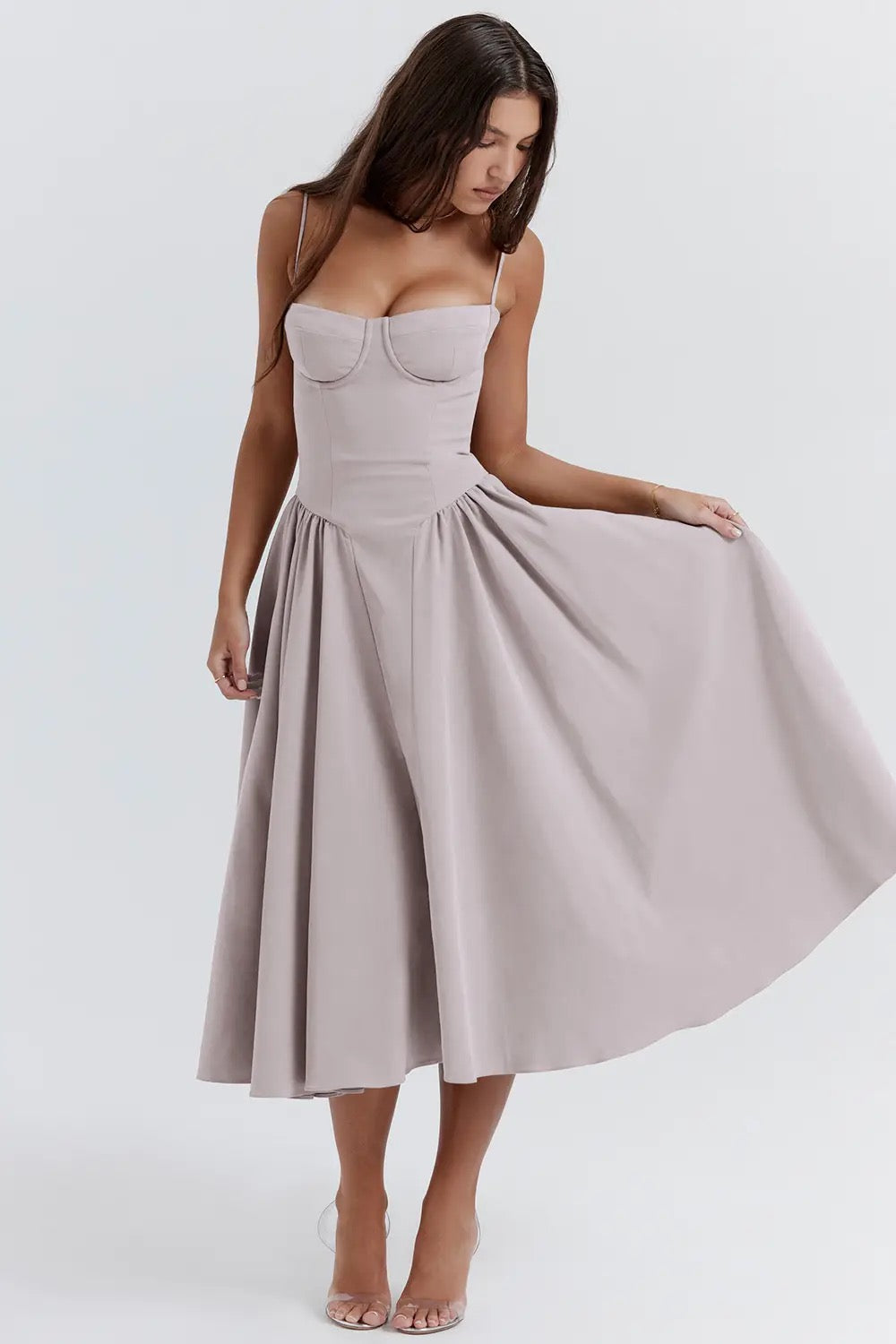 שמלת מידי וינטאג' בסגנון כפרי - מאלי