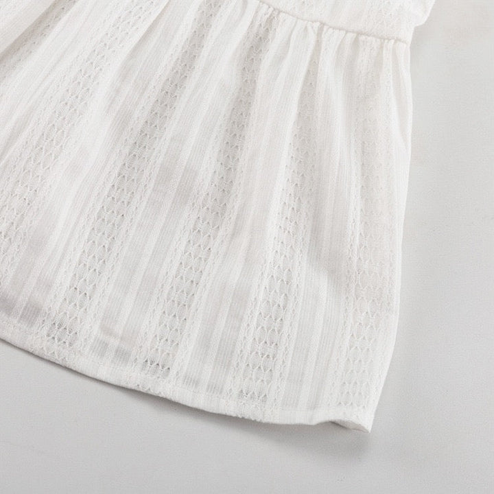 Two-piece chiffon suit with tie top and long pants – Neta Li