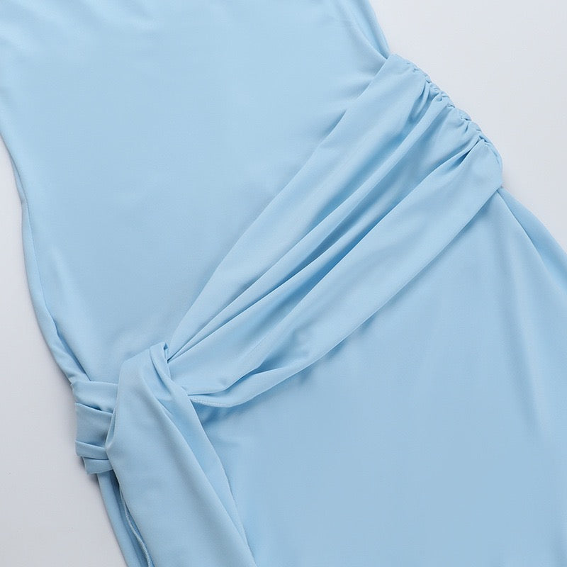 Nori strapless maxi dress with tie detail