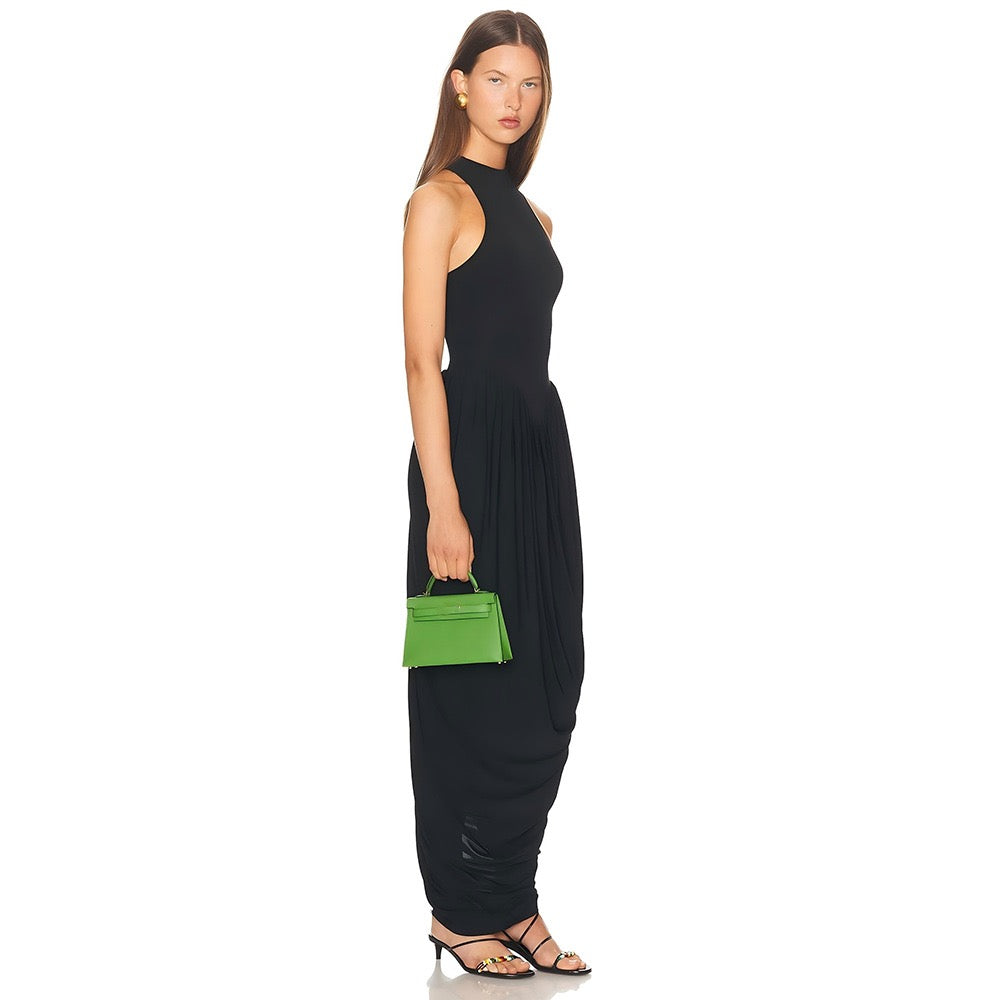 Maxi dress with pleats design - JALY