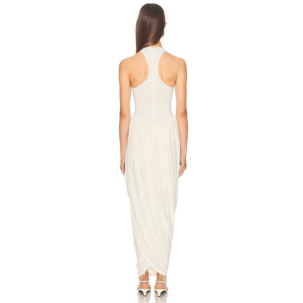 Maxi dress with pleats design - JALY