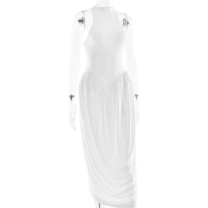 Maxi dress with pleats design - JALY