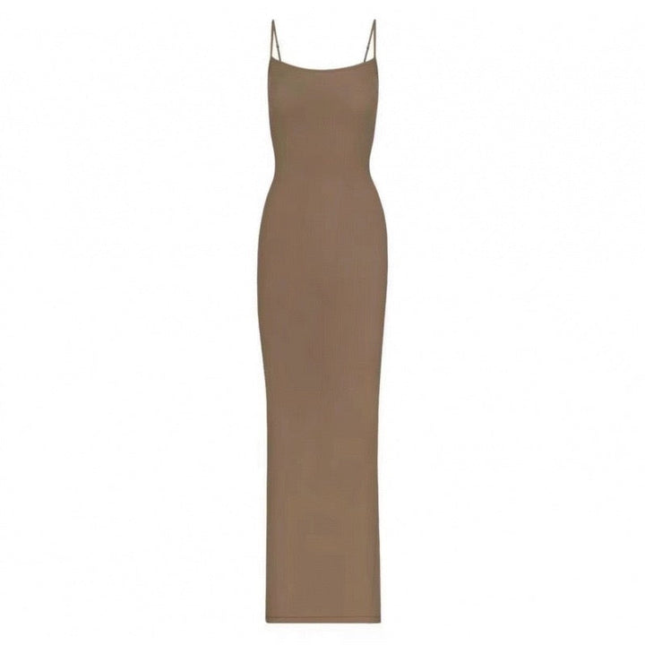 KIMIS fitted maxi dress in shaping fabric