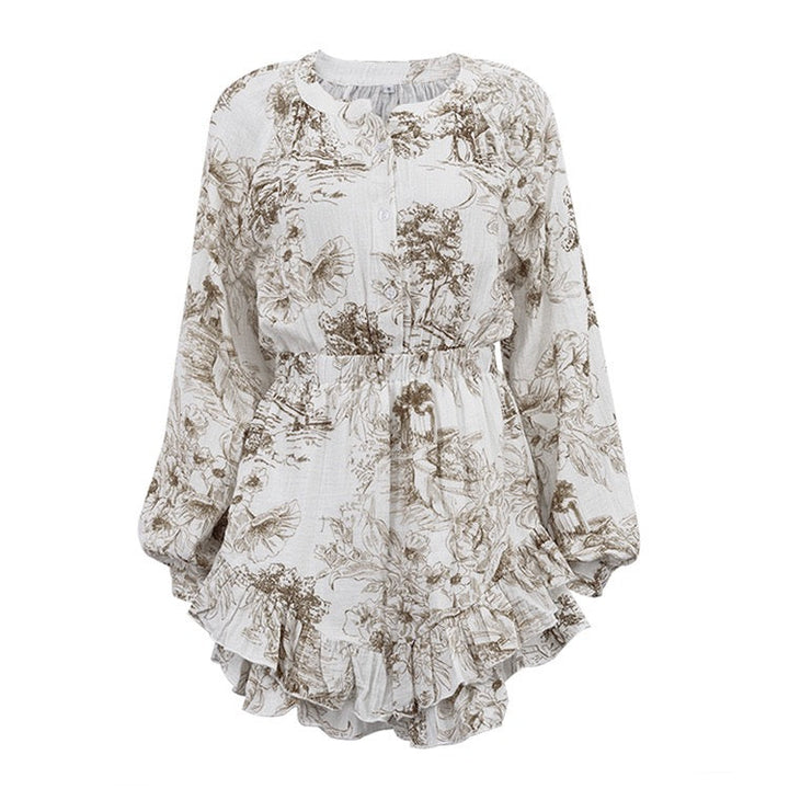 Mini dress with illustrated embellishments – Catalia