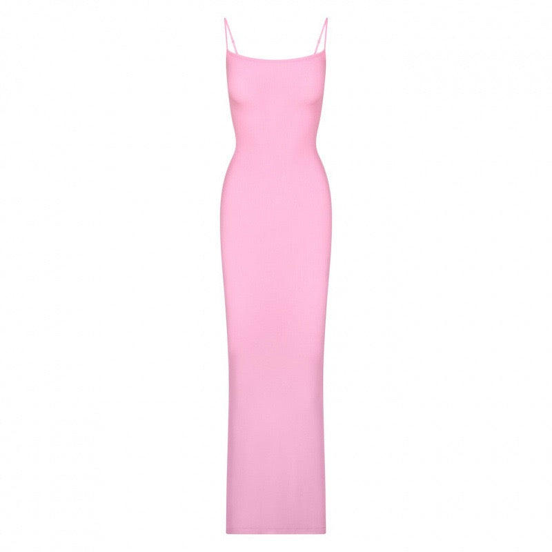 KIMIS fitted maxi dress in shaping fabric