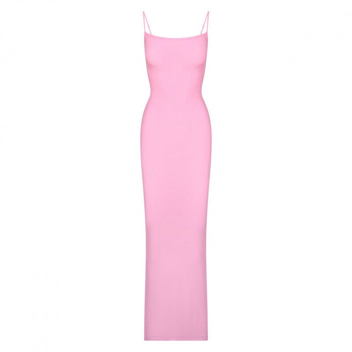 KIMIS fitted maxi dress in shaping fabric