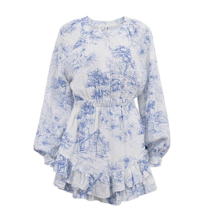 Mini dress with illustrated embellishments – Catalia