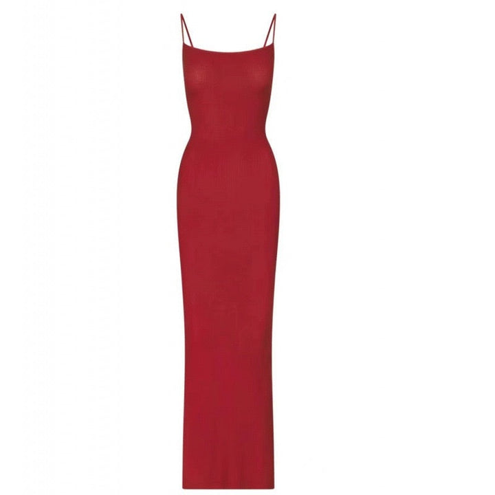 KIMIS fitted maxi dress in shaping fabric