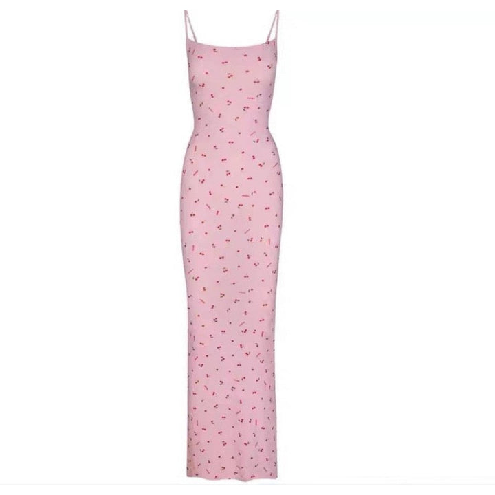 KIMIS fitted maxi dress in shaping fabric