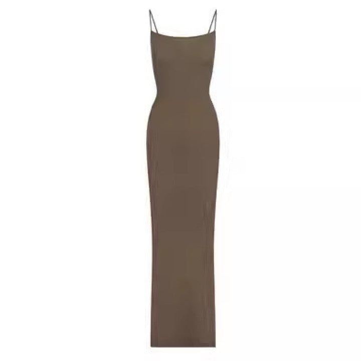 KIMIS fitted maxi dress in shaping fabric
