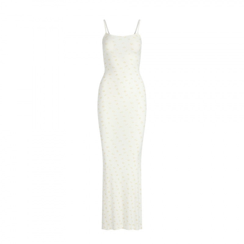 KIMIS fitted maxi dress in shaping fabric
