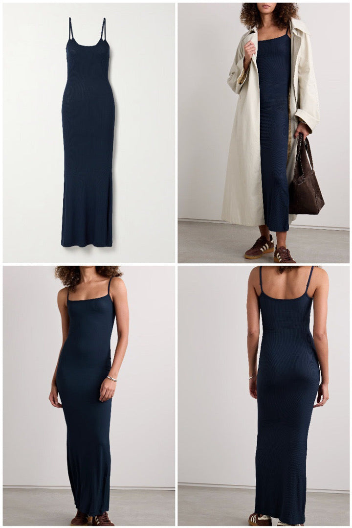 KIMIS fitted maxi dress in shaping fabric