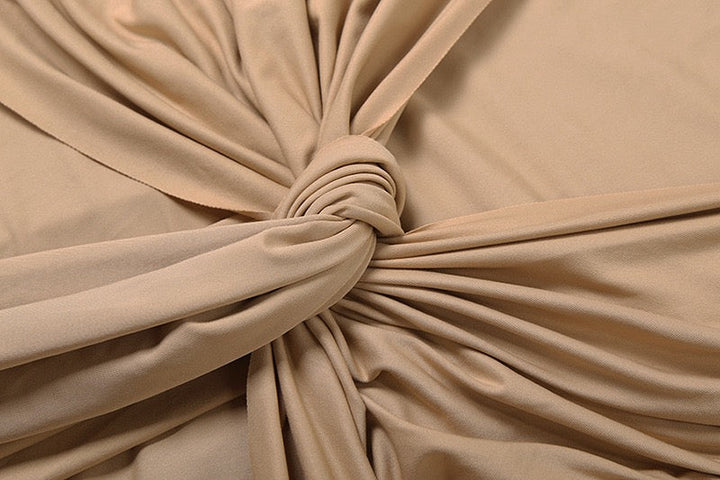 Maxi dress with ruched design and tie decoration - LILIAN