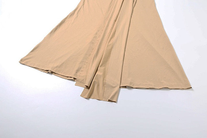 Maxi dress with ruched design and tie decoration - LILIAN