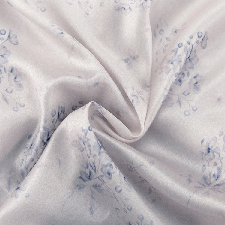 Floral satin maxi dress – Milia