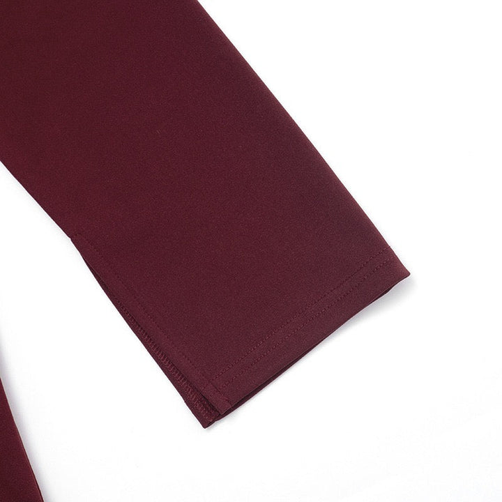 Tailored mini dress with pleats and buttons, V-neckline - Donatella