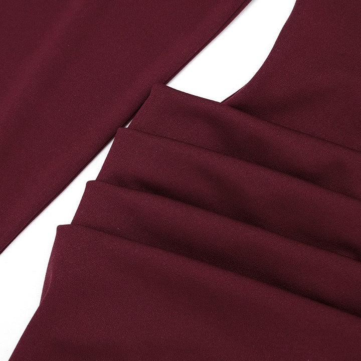 Tailored mini dress with pleats and buttons, V-neckline - Donatella