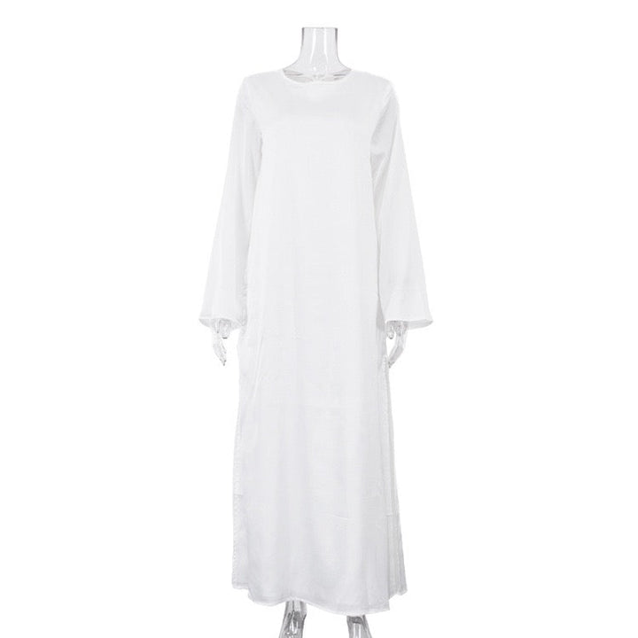 Satin maxi dress – Dana