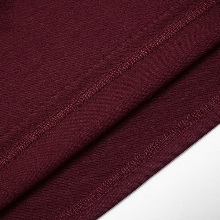 Tailored mini dress with pleats and buttons, V-neckline - Donatella