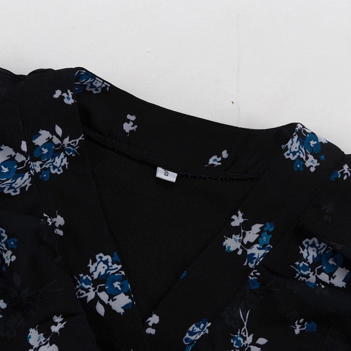 Floral chiffon maxi dress – Melania