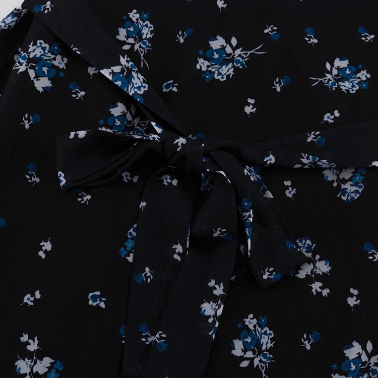 Floral chiffon maxi dress – Melania