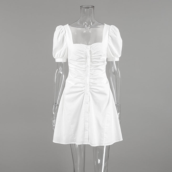 Button-design mini dress – Libby