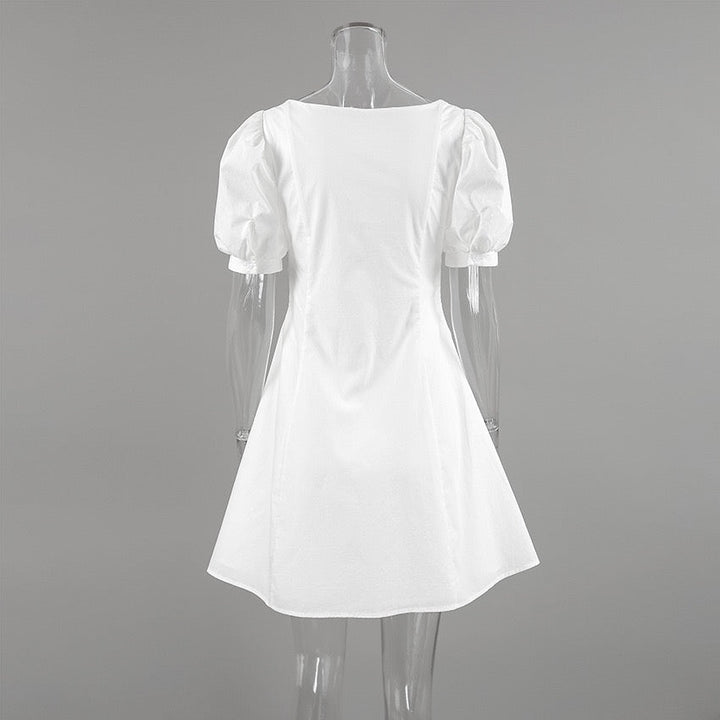 Button-design mini dress – Libby